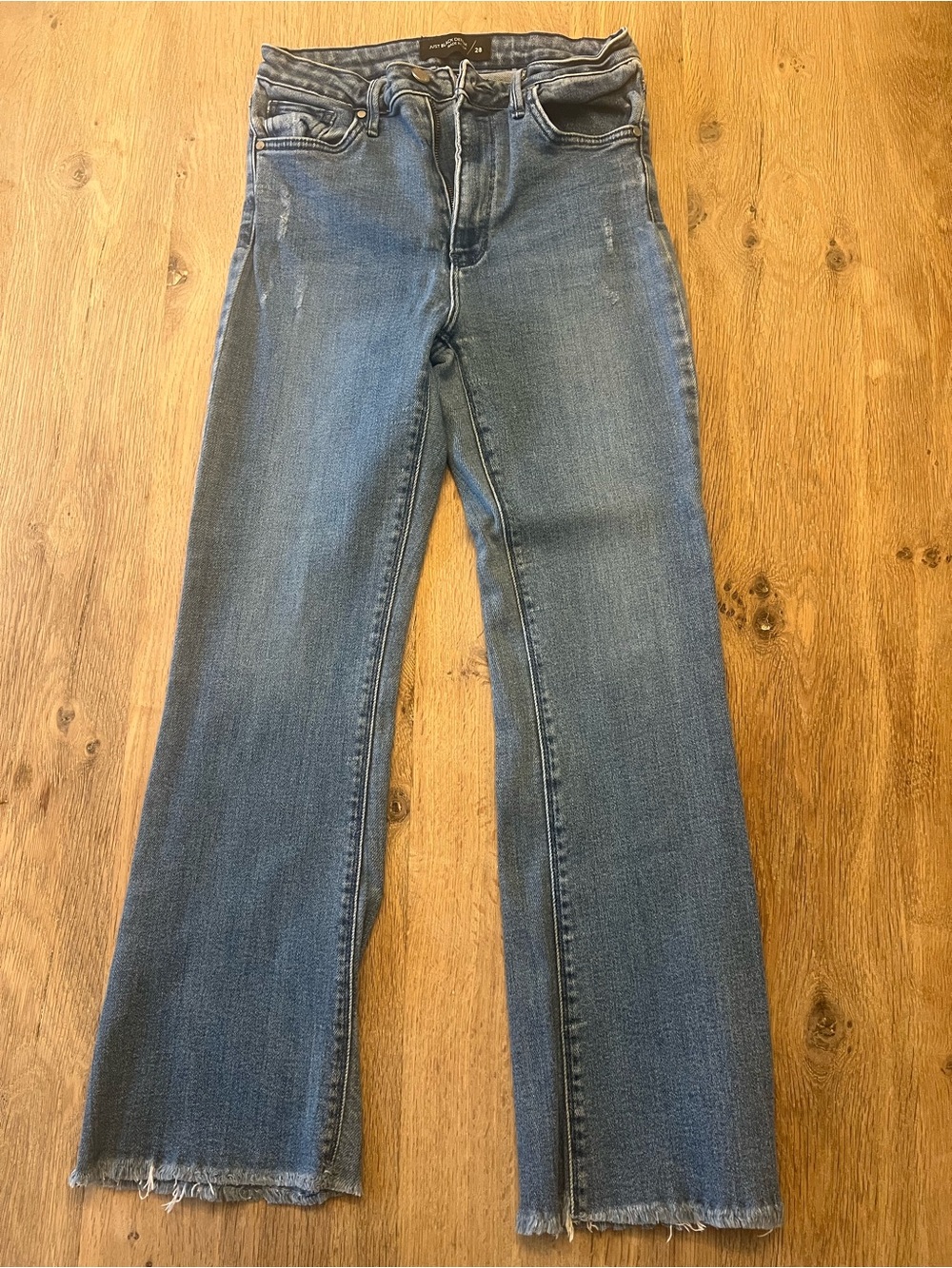 Just Black Mid-Blue Straight Leg Jeans